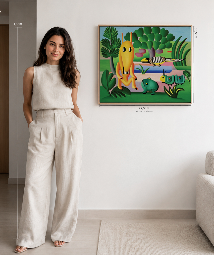 Reprodu&ccedil;&atilde;o oficial de A Cuca, de Tarsila do Amaral